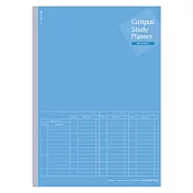 KOKUYO Campus筆記本計畫罫A5-週間時間軸-藍