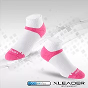 【LEADER】ST-06 Coolmax專業排汗除臭 機能運動襪 女款(白桃)