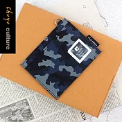 珠友 迷彩票卡夾/票卡夾/卡片收納/萬用票夾/識別證件套02藍