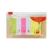 KAMIO JAPAN 自黏便利貼標籤組 附夾鏈袋 迪士尼 小熊維尼 紅氣球 橙