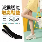 JDS@本舖-EVA透氣舒服回彈內增高 女用款(可自行剪裁) 鞋墊 增高1.5CM
