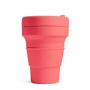 Stojo® 摺疊吸攜杯 16oz (紐約Tribeca限定版) -珊瑚紅