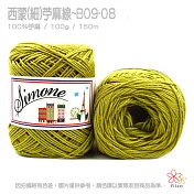 西蒙細苧麻線-08淺綠色