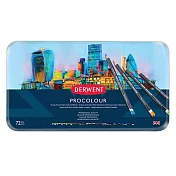 【DERWENT德爾文】PROCOLOUR油性色鉛72色-鐵盒裝