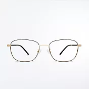 【ASLLY】百搭中性金色細方框濾藍光眼鏡