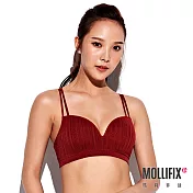 Mollifix瑪莉菲絲 A++ Y字細肩帶美胸BRA (酒紅)S