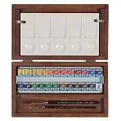 GOGH GALLERY塊狀水彩24色-木盒