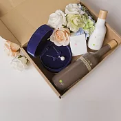 【珍珠髮肌典藏禮物盒】O’right 歐萊德 咖啡因洗髮精400ml + 枸杞平衡淨顏露160ml + 枸杞根臉部體驗三日組(南洋貝寶珠項鍊+訂製珠寶收納盒)