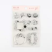 【BGM】+Clear Stamp 自由編排透明印章 ‧櫻日和