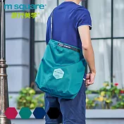 m square 大容量單肩斜跨包 (豎版)湖水藍