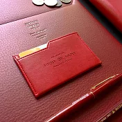 PLEPIC 極簡職人皮革票卡夾-熱情紅