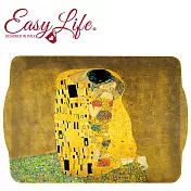 【義大利 EasyLife】美耐皿托盤 -克林姆 吻  中(33*22 cm)