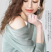 【KISSDIAMOND】長版針織披肩薄款防曬罩衫外套(涼感/百搭/輕薄/親膚/六色 M-2XL可選)L豆綠