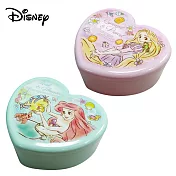 【日本正版授權】迪士尼公主 心型 收納盒 附化妝鏡 置物盒/首飾盒 -小美人魚