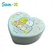 【日本正版授權】角落生物 心型 收納盒 附化妝鏡 置物盒/首飾盒 角落小夥伴 -玩偶款