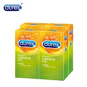 【Durex 杜蕾斯】螺紋裝保險套12入*4盒