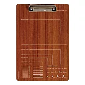 【EL COMMUN】Kerata實用單位尺規板夾 ‧深木