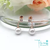 【Hera 赫拉】韓劇德魯納酒店同款法式珍珠銀針耳釘/耳環白珍珠