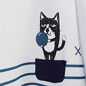 ：Urb.【保齡球貓】口袋洋裝FREE藍色系