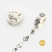 【BGM】和紙膠帶 金箔黑白Life系列 ‧月之冒險