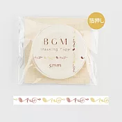 【BGM】和紙膠帶 細版金箔Life系列 ‧黃色音符