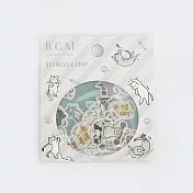 【BGM】散裝金箔和紙貼紙包45入 ‧運動貓貓