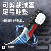 【上手家居】可剪裁氣墊鞋墊(運動鞋墊/久站鞋墊/籃球鞋墊/減壓鞋墊/防臭鞋墊/透氣鞋墊/減震鞋墊) 35-40碼