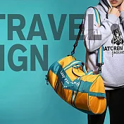 P.travel 圓筒運動包-L黃色