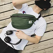 P.travel 腰包斜跨包墨綠