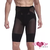 【天使霓裳】塑身褲 透氣提臀 男款高腰壓力褲XL黑