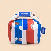 好日子 | Pockeat環保食物袋(小食袋)-白白紅白藍