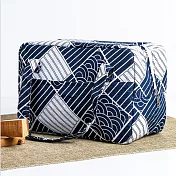 鋁箔內裡飲料袋、便當袋、保冰袋、保溫袋‧日系和風清涼浪紋A