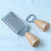 木趣生活小道具‧微笑套組刨絲器與開瓶器