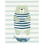 韓國進口熱轉印貼紙-魚與熊