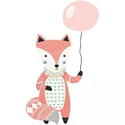 韓國進口熱轉印貼紙-氣球狐狸