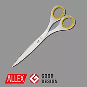 【ALLEX林刃物】事務用長刃剪刀185mm-黃
