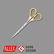 【ALLEX林刃物】Slim極細長刃剪刀(中) 120mm-黃