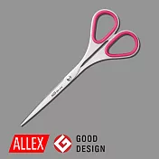 【ALLEX林刃物】Slim極細長刃剪刀(大) 140mm-粉紅