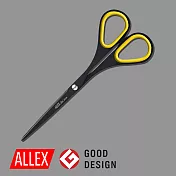 【ALLEX林刃物】Slim極細長刃不沾膠剪刀(大) 140mm-黃