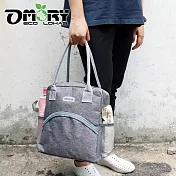 【OMORY】雙用收納保溫/保冷收納便當袋-灰色