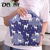【OMORY】手提防潑水鋁箔保溫/保冷兩用便當袋-羊駝