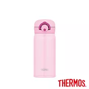 【THERMOS 膳魔師】不鏽鋼真空輕巧變保溫瓶0.35L(JNR-350-LP)淺粉