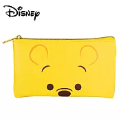 【日本正版授權】迪士尼 皮革 扁筆袋/鉛筆盒/筆袋/收納包 Disney -小熊維尼