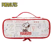 【日本正版授權】史努比 輕便 掀蓋式筆袋/鉛筆盒/筆袋/手提筆袋 Snoopy PEANUTS 244838