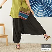 【潘克拉】兩穿式素色飛鼠褲 TM065 FREE黑色