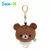 【日本正版授權】拉拉熊 伸縮鑰匙圈 吊飾/鑰匙圈 懶懶熊 Rilakkuma San-X -蜜茶熊款