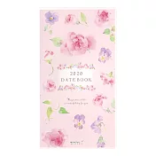 MIDORI POCKET DIARY 2020手帳長形(月間)-鄉村花漾