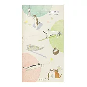 MIDORI POCKET DIARY 2020手帳長形(月間)-小貓咪