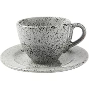 《EXCELSA》花崗岩紋濃縮咖啡杯碟組(灰90ml)