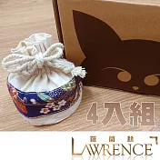 可愛い香氛袋4入盒裝東方檀香（神秘東方檀木香）